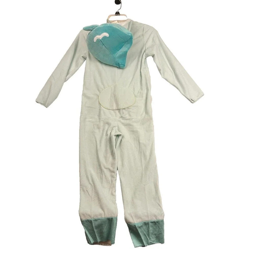 Pokemon Quaxly Costume Kids M 7-8 Blue Hooded Cosplay Halloween Pajama